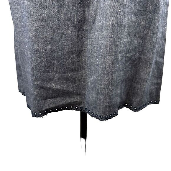 Ann Taylor chambray embroidered shift dress- size 6 - Picture 9 of 10